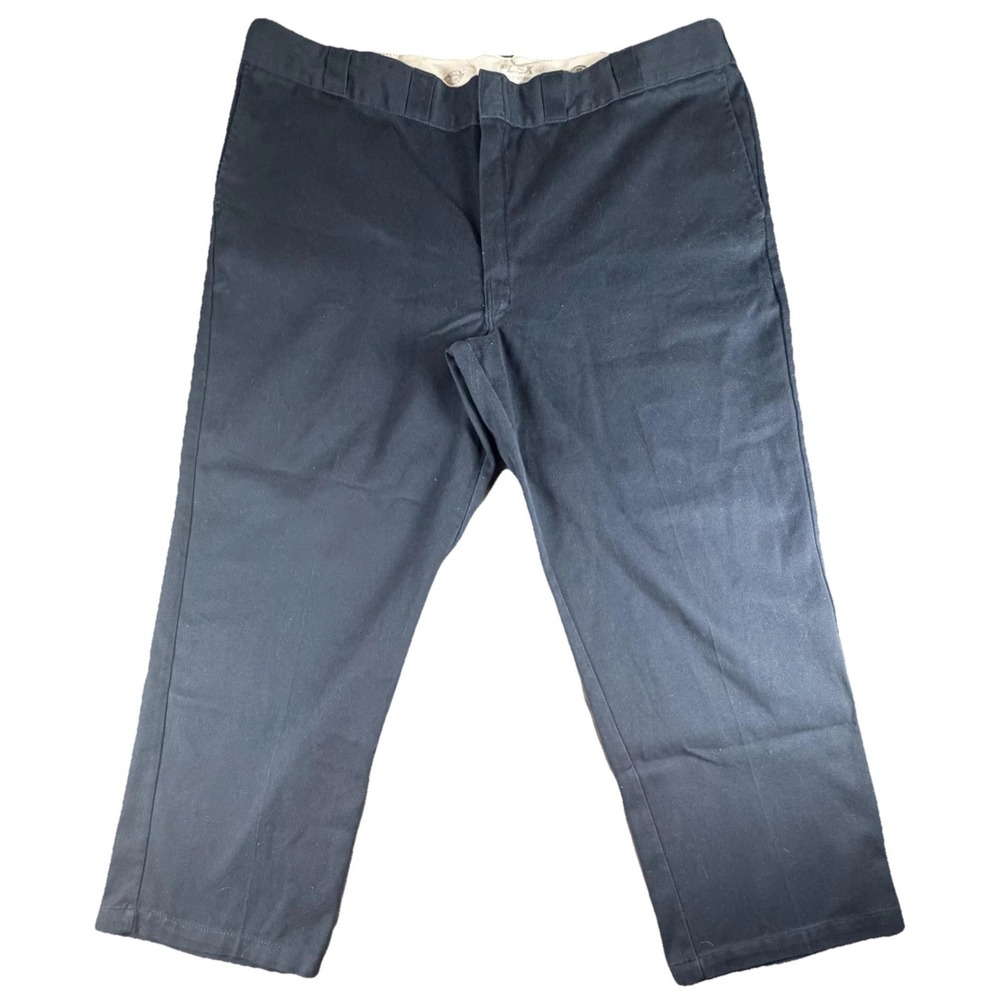 Dickies 874 Work Pants Mens 48x30 Blue Original Fit Chino Twill Workwear
